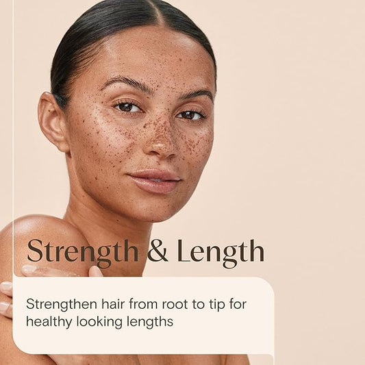 Aveeno Hair Strength + Length Shampoo, Scalp Soothing, For Healthy-Looking Lengths from Root to Tip, Colloidal Oat, Plant Protein Blend, 300ml