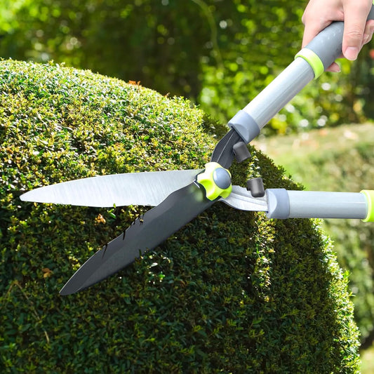 Updated 3PCS Garden Shears Set with 72cm Tree Loppers Heavy Duty, 58cm Professional Heavy Duty Hedge Clippers, 20cm Sharp Pruning Shears as Tree & Shrub Care Kit，Chops Thick High Branch Ease