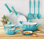 10-Piece Ceramic Non-Stick Cookware Set