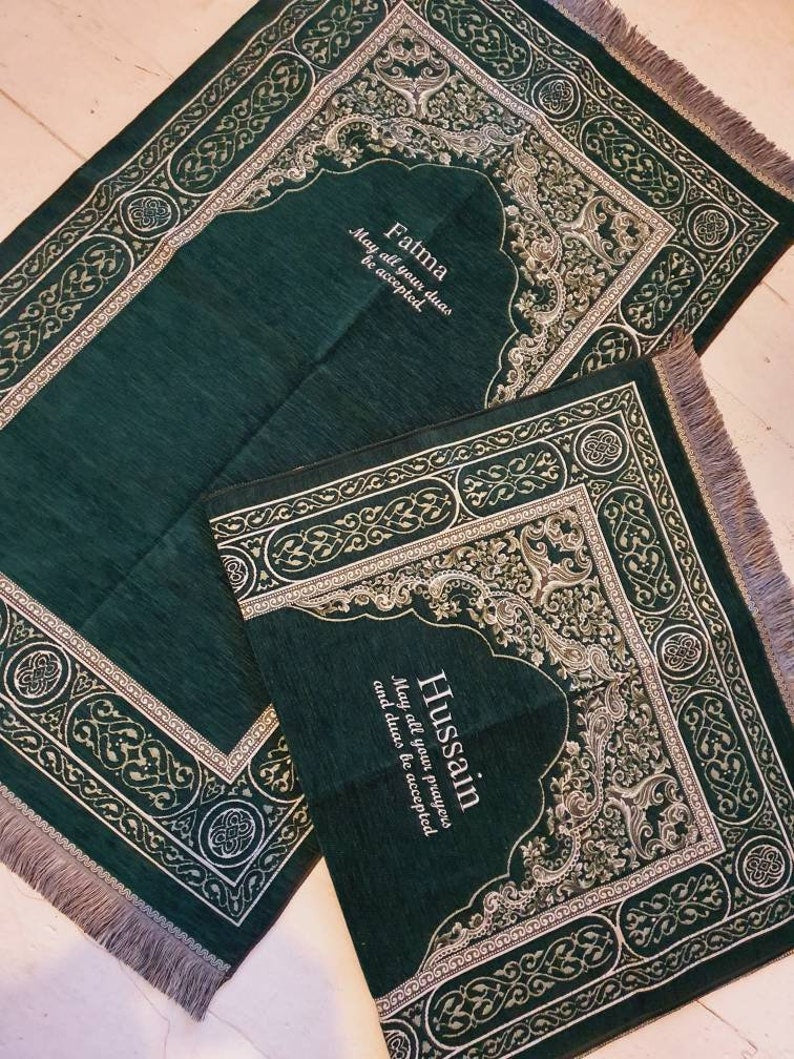 Embroidered Velvet Janamaz (Prayer Mat)
