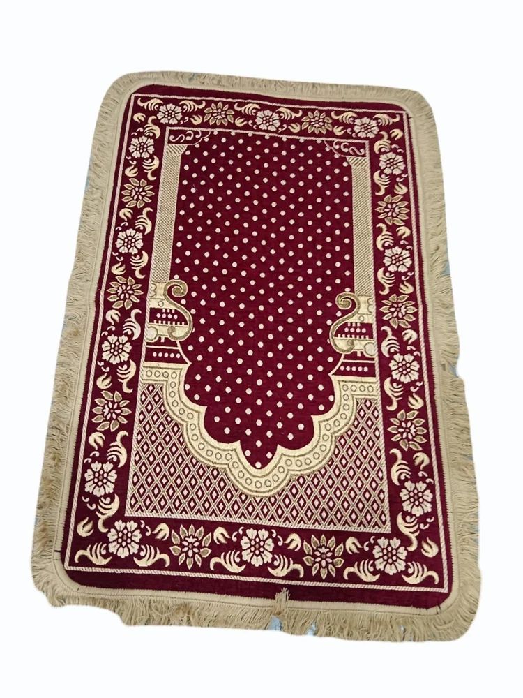 Embroidered Velvet Janamaz (Prayer Mat)
