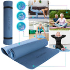 Non-Slip Yoga Mat with Carry Strap